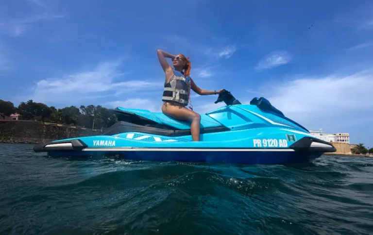Guided jet ski tour past El Morro Fortress in Old San Juan
